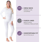 Rocky Thermal Underwear Women Long Johns Womens Thermals Top Bottom Set Fleece Lined Under Wear Clothes Base Layer Thermals