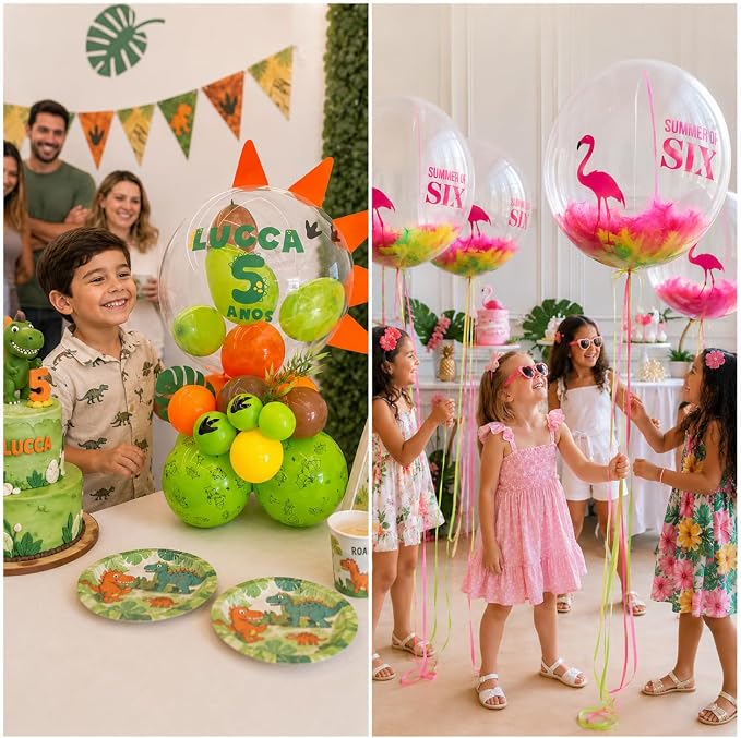 Bobo Balloons, 20Inch Large Clear Balloons - Image 5