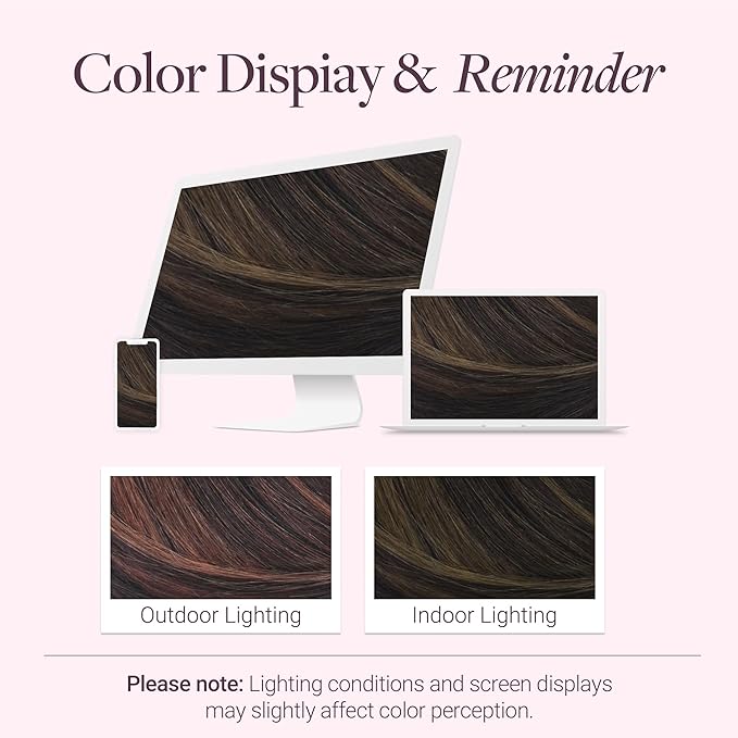 GOO GOO Clip in Hair Extensions Real Human Hair, Remy Human Hair Extensions Clip ins for Women, Natural Human Hair, 20inch 160g 7 Pcs, #2/6 Dark Brown Highlighted Chestnut Brown