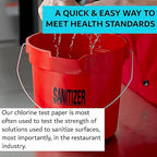 Chlorine Test Strips for Restaurants & Food Services, 20 x Vial of 100 Chlorine Sanitizer Testing Kits, Bleach Test Strip, 0-200PPM Testing Kit Sanitizing Solution for Kitchen & Bar by FryOilSaver Co.
