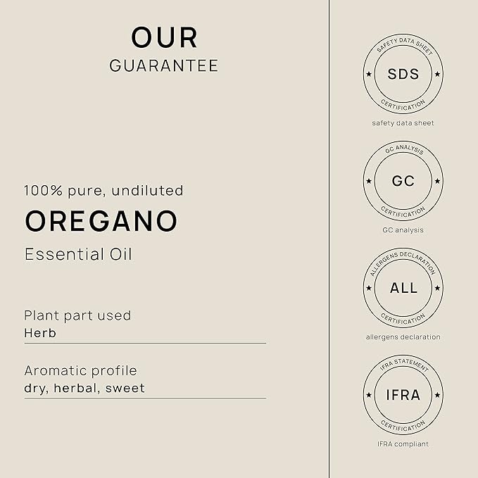 VINEVIDA Oregano Essential Oil - Gallon Oregano Oil Undiluted - Bulk Gallon Essential Oil for Soap Making Safe for Skin - DIY Candle Scents for Candlemaking Scents - 8 lbs Oregano Oil