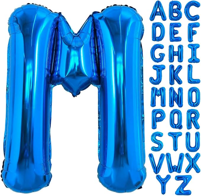 Blue Letter M Balloon, M Balloons Letter by BBPOOL