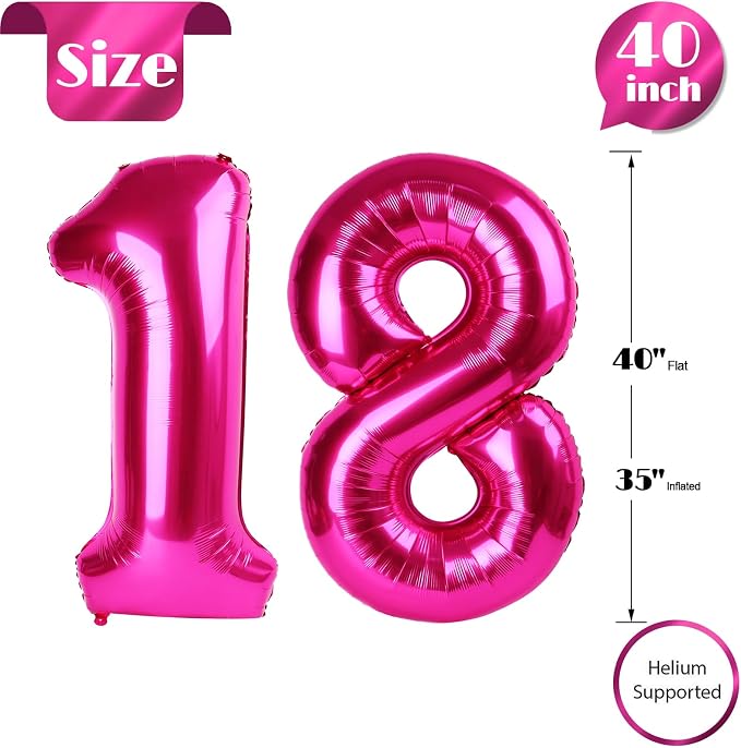Hot Pink 18 Balloon - Image 5