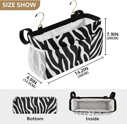 Bedside Caddy Metal Frame Hanging Organizer Bunk Bed Dorm Accessories Hook And - Image 4