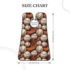 Non-Stick Beard Bib for Shaving, Baseballs Shave Bib, Waterproof Hair Catcher with Suction Cups, Grooming Apron Men Husband