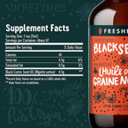 Freshfield Black Seed Oil, Tested Cold Pressed Nigella Sativa, High Thymoquinone (min 1.6%) and p-Cymene, Ultra Strength, Vegan, 100% Pure and Natural Black Cumin Seed Oil Supplement, 8oz Liquid