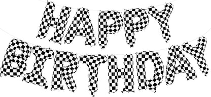 Happy Birthday Balloons Banner, Foil Balloon Personalized Name Letters Balloons by TOTAFAM