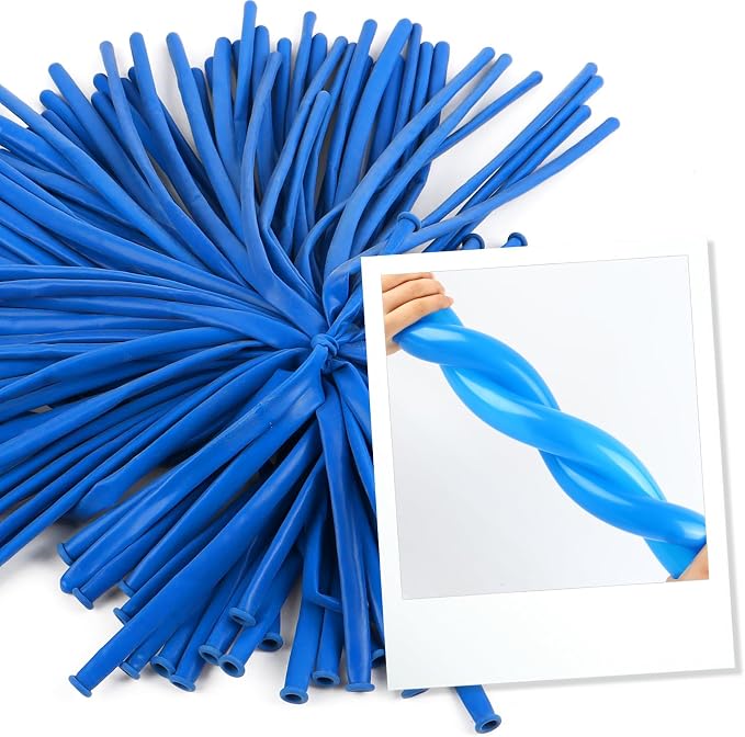 Dark Blue 260 Balloons - Image 4