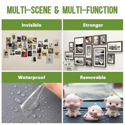 280 Pcs Double Sided Adhesive Dots, 0.79" Clear Removable Sticky Adhesive - Image 6