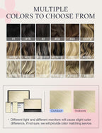DOORES Invisi Edge Tape in Extensions Human Hair, Platinum Blonde 10 Injection Tape-ins with 10 Classic Tape-ins 50g 18 Inch, Injected Tape in Extensions Virgin Human Hair Thick Ends
