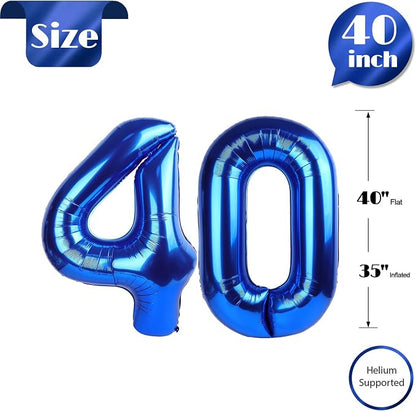 Navy Blue 40 Balloon - Image 6