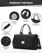 Gym Bag Womens,Travel Duffel Carry on Bag Sport Tote Bag Weekend Overnight Bag