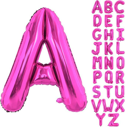 Hot Pink Letter A Balloons, A Letter Balloon 40 Inch Foil A Balloon | Hot Pink by BBPOOL