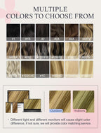 DOORES Invisi Edge Tape in Hair Extensions, Medium Brown Highlighted Dirty Blonde 10 Injection Tape-ins with 10 Injection Tape-ins 50g 24 Inch, Injected Tape in Extensions