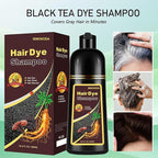 Fvquhvo Instant Black Hair Shampoo, Hair Color Shampoo for Gray Hair, Black Hair Dye Shampoo 3 in 1, Shampoo Hair Dye & Champu Para Canas, Colors in Minutes, Easy to Use, 16.90 Fl Oz