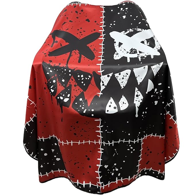Barber Capes for Men Hair Cutting Capes with Snaps Salon Capes for Stylists Waterproof Hairdresser Gown Cape- 63”× 56”(Red)