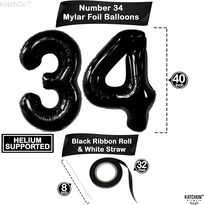KatchOn 34th Birthday Decorations - Image 4