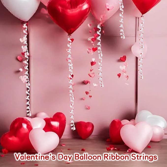 BEISHIDA White with Heart Curling Ribbon, Balloon String 500 Yards - Image 6