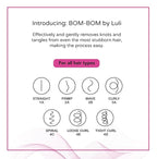 BOM BOM 2 Unit Kit, Wet And Dry Vented Detangling Hair Brush For All Hair Types, Light Weight Hairbrush, Scalp Massage Brush (Black light pink)