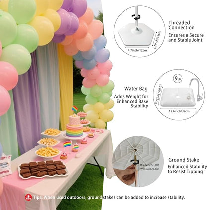 YALLOVE Adjustable Balloon Arch Stand Kit - Image 4