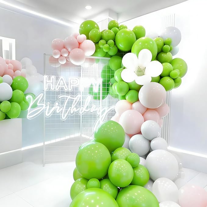 FOTIOMRG Lime Green Balloons 12 inch, 100 Pack Light Green Latex Balloons - Image 3