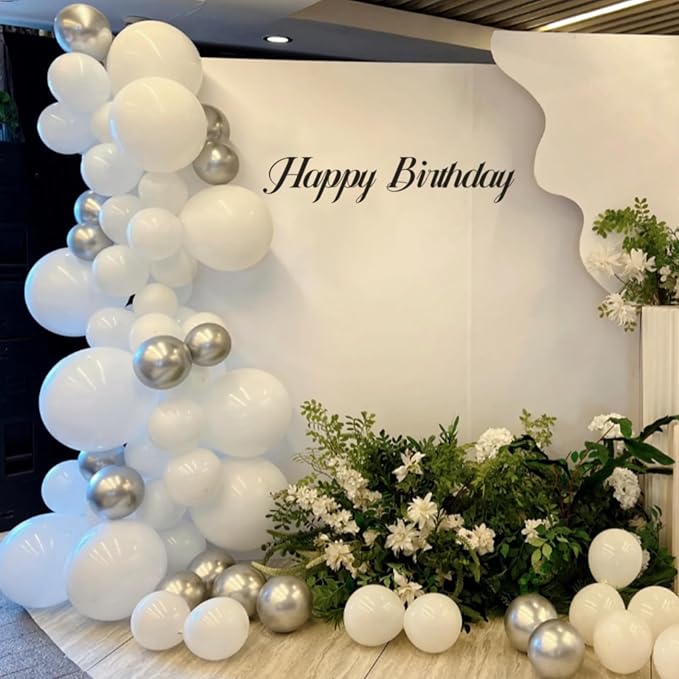 White Balloon Arch Kit 111Pcs 18 12 5 Inch Latex Party Balloons Garland - Image 7