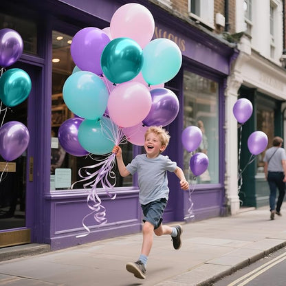 18 Inch Pastel Purple Balloons 12 Pack Big Lavender Balloons Thick Latex Light - Image 6
