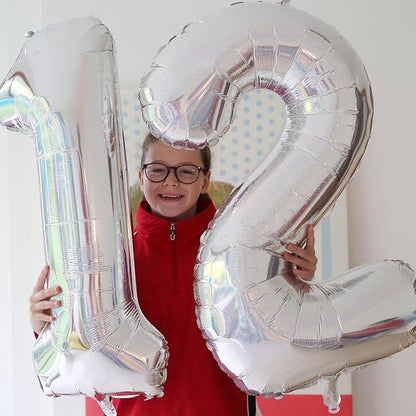 Sliver Number 7 Balloon 40 Inch - Image 3