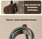 Damage-Free Hair Dryer Holder Wall Mounted - No Drilling Suction Cup Organizer for Bathroom, Universal Fit for Most Blow Dryers