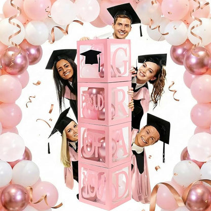 Graduation Decorations 2026, PROUD OF YOU, Class of 2026 and 130pcs Light Pink - Image 5