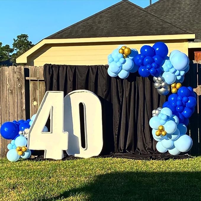 KBZVNAF Royal Blue Latex Party Balloons 50 Pack 12 inch | Blue Helium Matte - Image 4