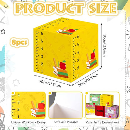 Geyoga 8 Pcs Back to School Balloon Box Decoration Sets Include Composition - Image 6