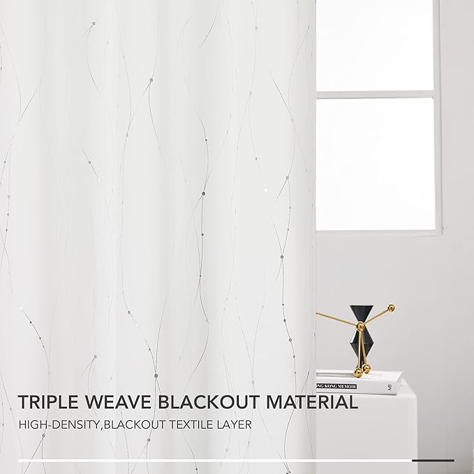 Deconovo Living Room Curtains 45 Inches Long, Thermal Insulated, Room Darkening - Image 5