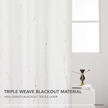 Deconovo Living Room Curtains 45 Inches Long, Thermal Insulated, Room Darkening - Image 5