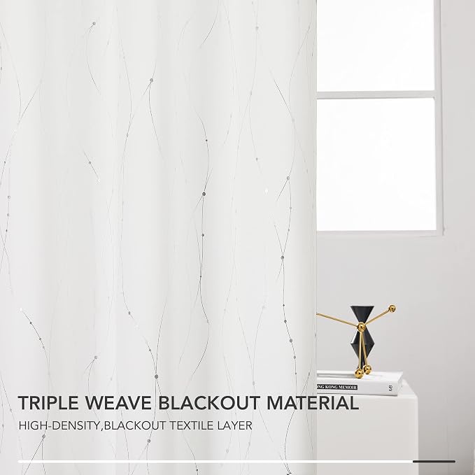 Deconovo Living Room Curtains 84 Inches Long, Thermal Insulated, Room Darkening - Image 5