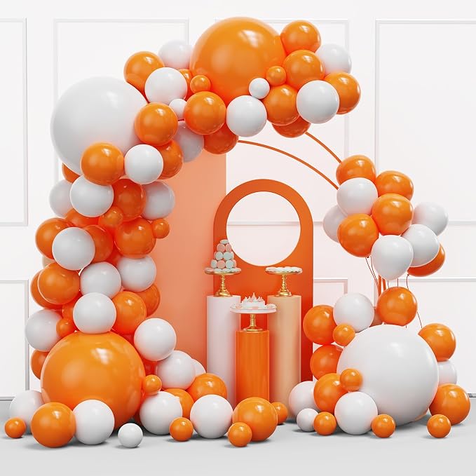 YMSZ Orange Balloons Arch Kit, Thanksgiving Day Party Decoration | 134pcs by YMSZ