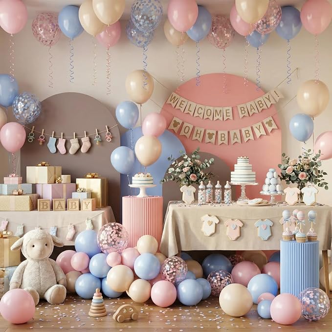 Pink and Blue Balloon Arch Kit - Image 5