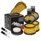 2 Pack Root Touch Up Shadow Powder, Gray Hair Cover Up, Women Color Root Coverage Powder for Thinning Grey Hairline, Men Instantly Concealer Hair Loss Beard Line Eyebrow, Blonde