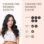 GOO GOO Clip in Hair Extensions Real Human Hair, Remy Human Hair Extensions Clip ins for Women, Natural Human Hair, 24inch 120g 7Pcs, 1 Jet black