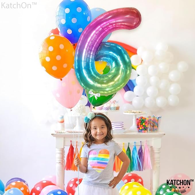 KatchOn Giant Jelly Number 6 Balloon - Image 5