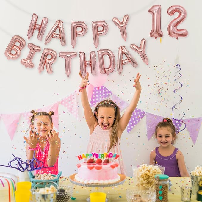 2 Set 20 Pcs Number Balloons 16 Inch Rose Gold 0-9 Number Mylar Foil Balloons - Image 7