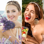 VELSCRUN Headbands for Women 7 Pcs Different Leopard Color Knotted Solid Pearl Head Bands Non Slip Hair Band Stuff for Teen Girls Womens Trendy Fashion Diademas Para Mujer Hair Accessories