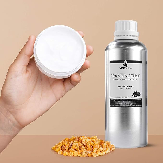 VINEVIDA Frankincense Essential Oil - 32 oz - Undiluted - DIY Candle Scents - Bulk for Soap Making