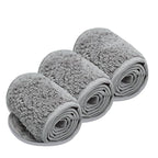 Simnice Spa Facial Headband for Washing Face,Adjustable Facial Headbands Esthetician, Terry Cloth Headband Stretch Towel with Magic Tape,Grey