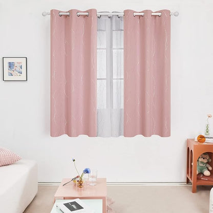 Deconovo Living Room Curtains 54 Inches Long, Thermal Insulated, Room Darkening - Image 2