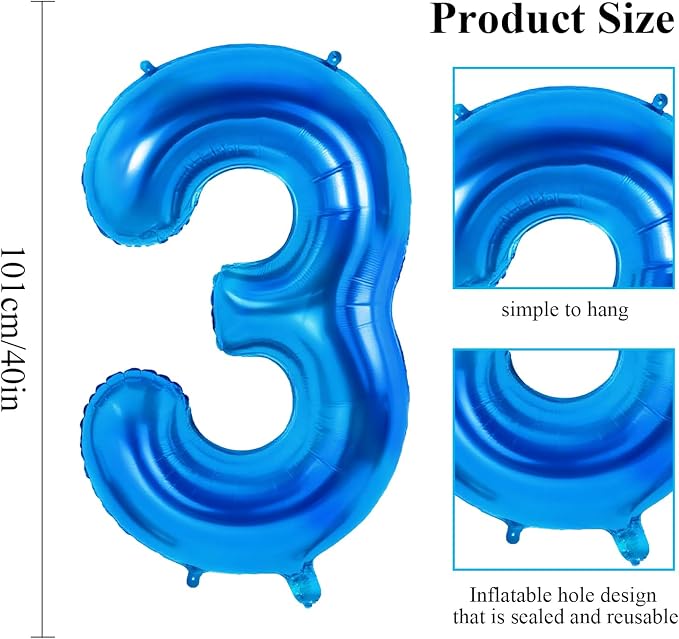 Number 31 Balloons for 31st Birthday Party Decorations, 0-100 Large No.31 - Image 2
