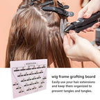 Extension Holder - Wig Sectioning Display Plates, Secure Clip Design, Clip-In Wig Grafting Plate, Time Saving Acrylic Hair Separator Board | Professional Grafting Plate for Hairpieces Home Salon Appl