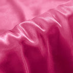 Aormenzy Satin Pillow Cases for Women King Size Set of 2, Hot Pink Satin Pillowcase for Hair with Envelope Closure Silky Pillow Covers Wrinkle, Fade Resistant (20x40 Inches)