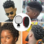 2 Pcs Afro Twist Set: Upgrade Hair Sponge and Comb for Men/Women Curls, Barber & Personal Styling