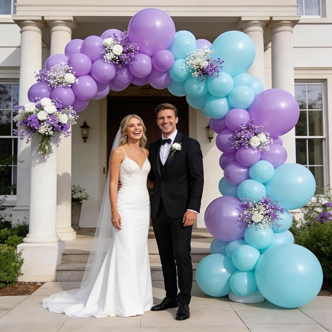 110pcs Pastel Purple Balloon 12 Inch, Pastel Purple Latex Balloons - Image 6